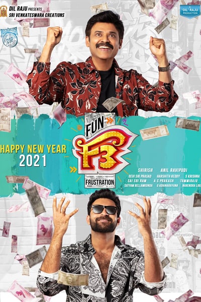 Download F3: Fun and Frustration (2022) Dual Audio {Hindi-Telugu} Movie 480p | 720p | 1080p WEB-DL ESub
